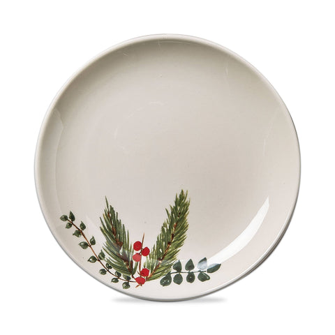 Christmas Winter Sprig Appetizer Plate