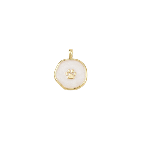 Gold Paw Print Charm