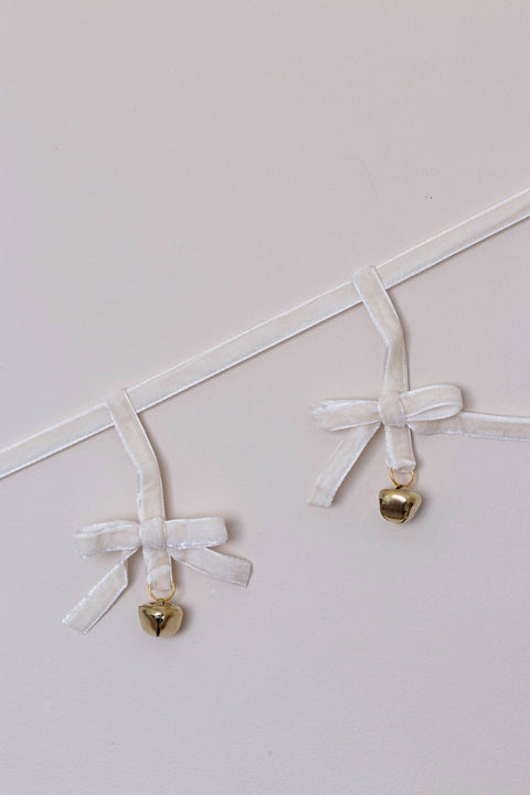 Christmas Velvet Chain Ribbon Bells