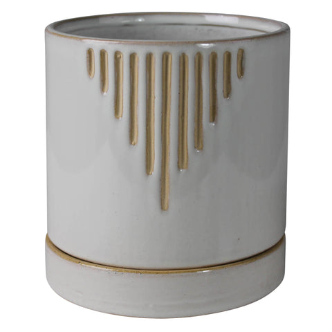 Amos Planter with Saucer