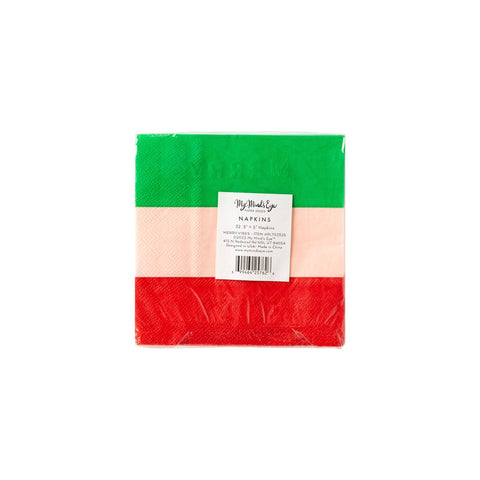 Merry Vibes Only Cocktail Napkin