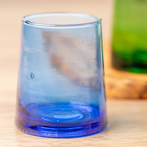 Moroccan Cone Glassware Small - Blue | Set of 6