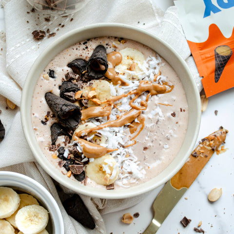 Peanut Butter Chocolate Waffle Cone Snacks