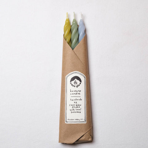 Hydrangea Beeswax Candles | Set of 3