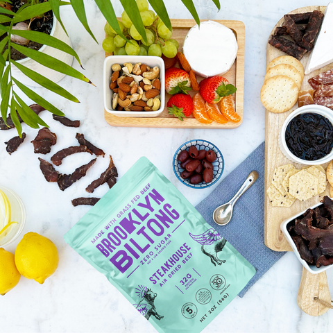 2oz Grass Fed Steakhouse Flavor Biltong Tender Jerky