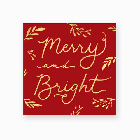 Decorative Christmas Matchbox - Merry & Bright Design