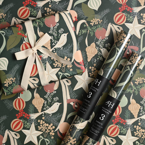 Ornaments and Bows Wrap