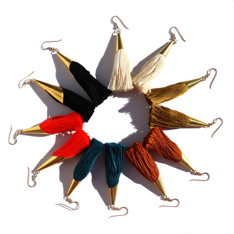 Black Fringe Earrings