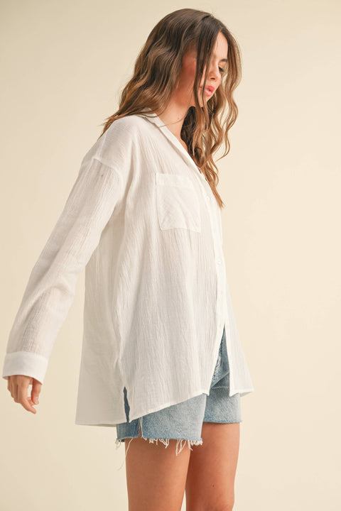 Olive Buttondown Basic Cotton Shirt