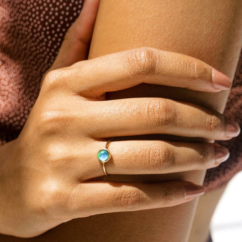 Gold Mini Mood Ring