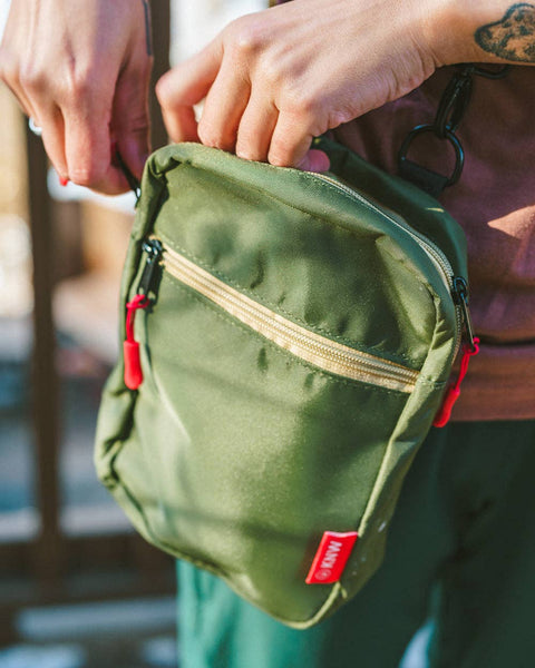 Recycled Crossbody Bag | Olive/Khaki