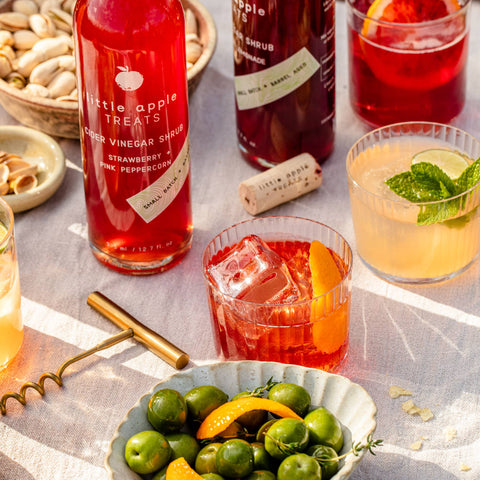 Blood Orange + Raspberry Shrub