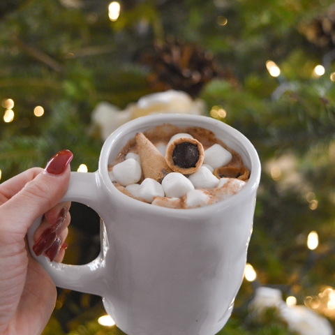 Hot Cocoa Waffle Cone Snacks