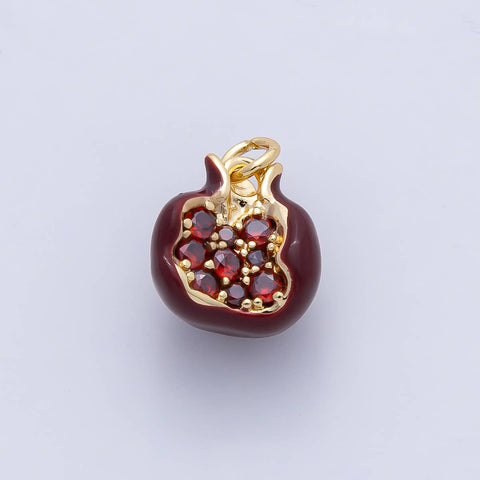 18K Gold Filled Pomegranate Fruit Charm