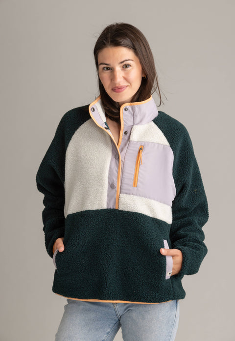 Women's Tara Quarter Snap Berber Pullover