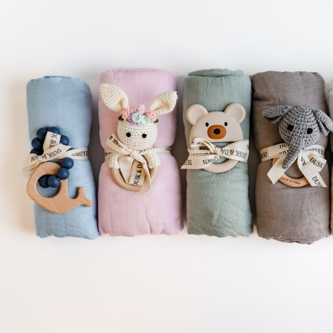 Sage Green Newborn Baby Bundle -2 Piece Baby Shower Gift Set