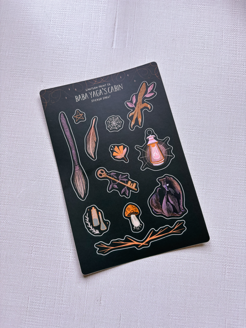 Baba Yaga's Cabin Sticker Sheet