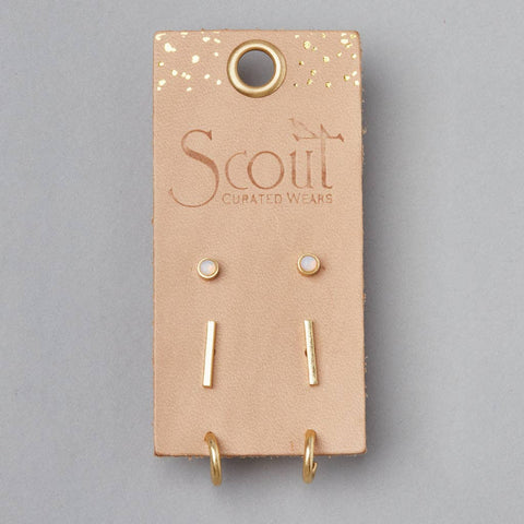 Scarlett Stud Trio - Gold