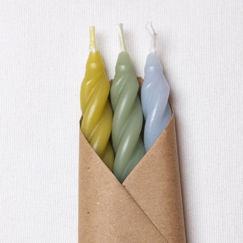 Hydrangea Beeswax Candles | Set of 3