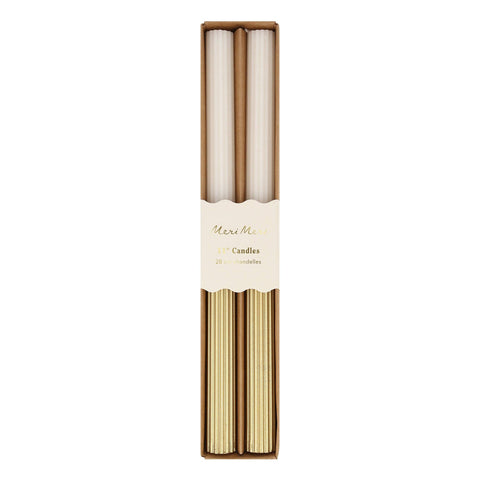 Gold Dipped Table Candles