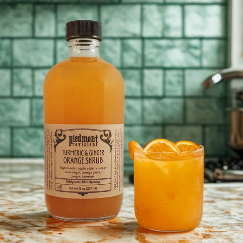 Orange Turmeric Ginger Shrub