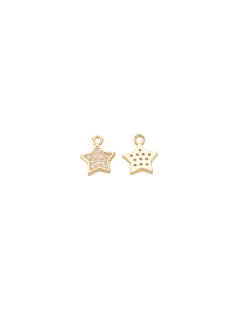 Gold Crystal Star Charm