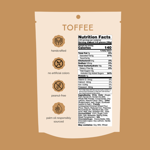 Toffee Chunk Nibbles 4.25 oz Pouch