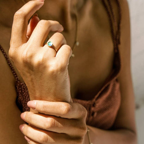 Gold Mini Mood Ring