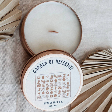 Garden Of Nefertiti Travel Candle