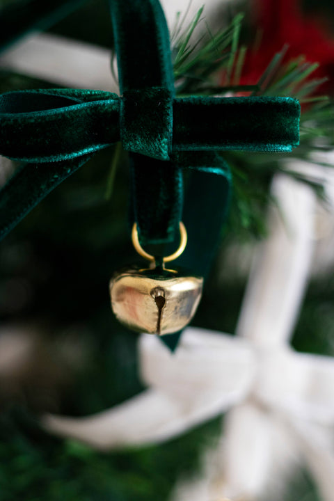 Christmas Velvet Chain Ribbon Bells