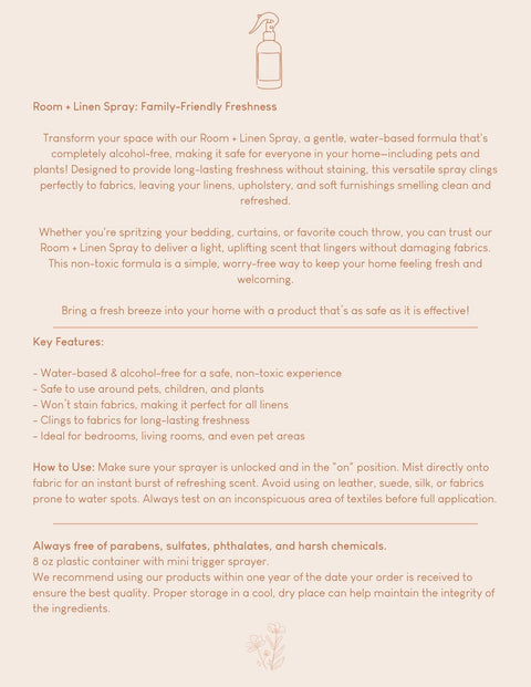 Sea Salt Room + Linen Spray - Everyday Collection