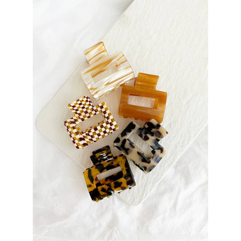 2-Inch Acetate Tortoise Hair Clips | Choco-chip