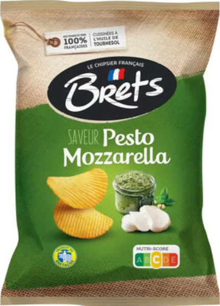Brets Potato Chips | Pesto Mozarella