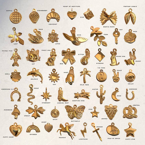 Dainty Letters & Shapes Charms (for charm bar!)