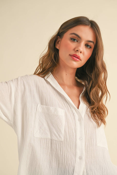 Olive Buttondown Basic Cotton Shirt