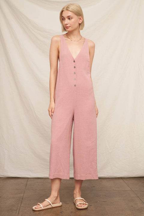 Sleeveless Jumpsuit | Sage Green