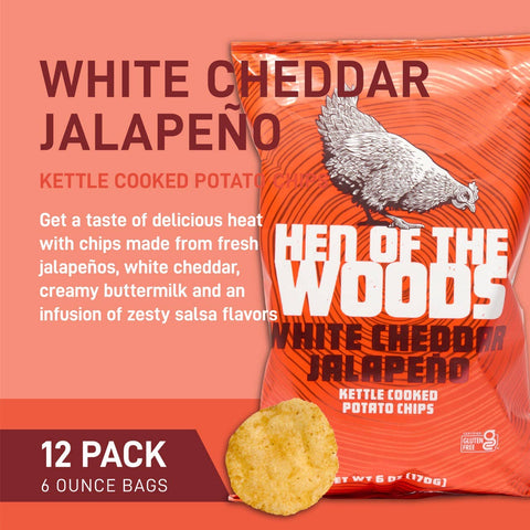 White Cheddar Jalapeño Kettle Cooked Potato Chips 6 OZ