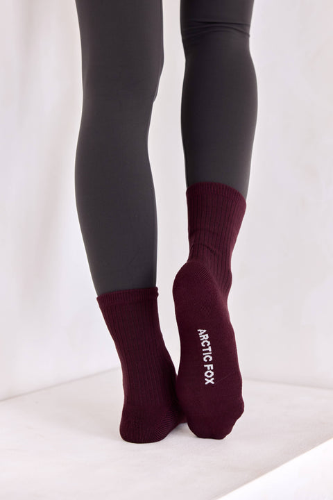 The Everyday Socks - 100% Bamboo - Plum