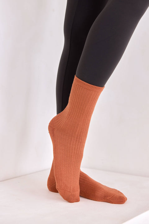 The Everyday Socks - 100% Bamboo - Terracotta Clay