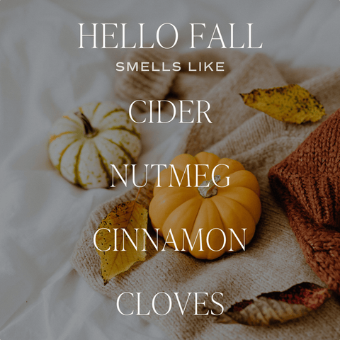 Hello Fall 12 oz Candle - Fall Decor and Gifts