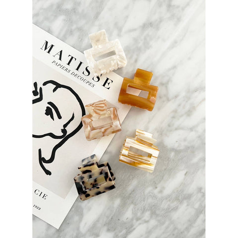 2-Inch Acetate Tortoise Hair Clips | Choco-chip