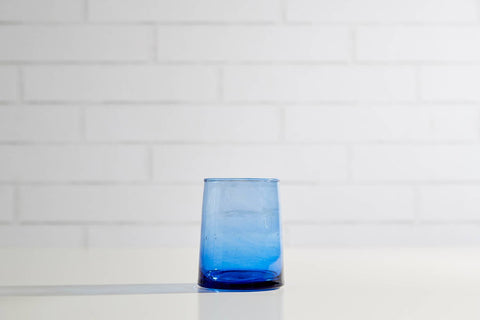 Moroccan Cone Glassware Small - Blue | Set of 6