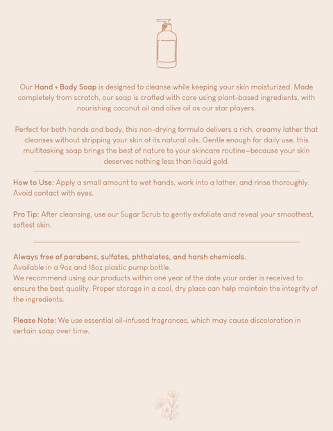 Salted Sunset Hand + Body Liquid Soap