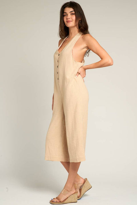 Sleeveless Jumpsuit | Sage Green