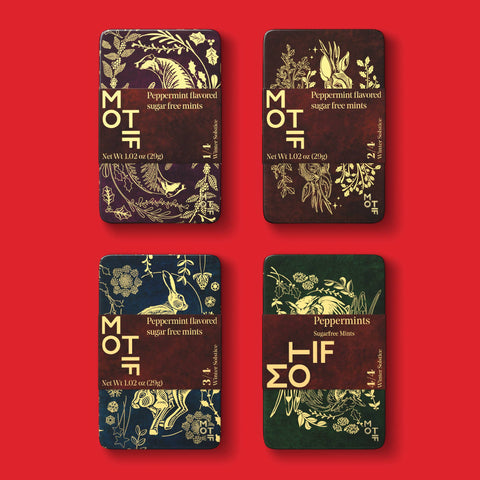 Motif Winter Solstice Sugar Free Peppermint Tin