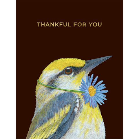 Thankful Warbler Card