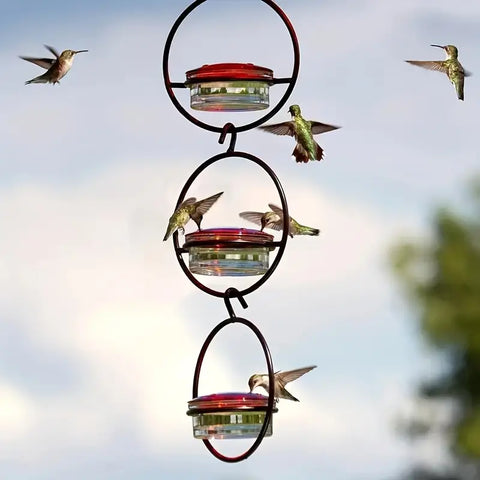 3 Piece Hummingbird Feeder