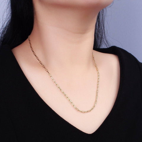 20"Paperclip Layering Chain Necklace