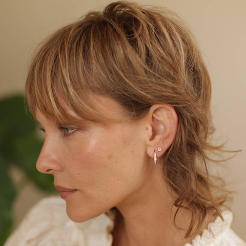 Crystal Hoop Earrings