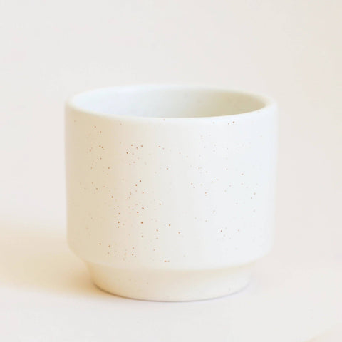 6.75” Parker Pot | Vintage White Speckle